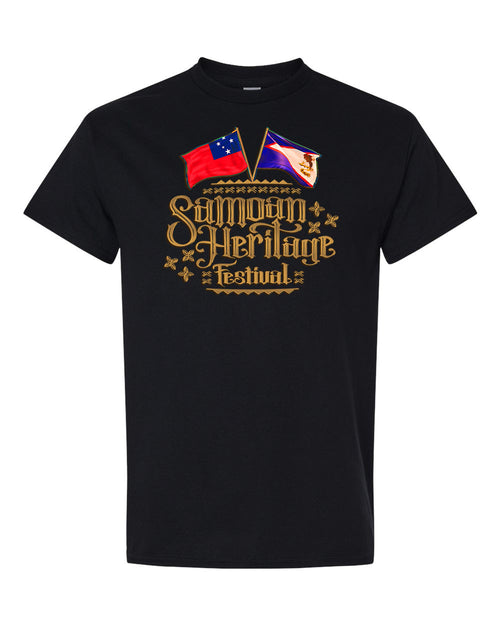 Samoan Heritage Fest Black T-Shirt